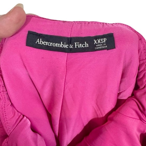 Abercrombie & Fitch Corset Clasp-Back Cut Out Mini Dress Hot Pink- Still Selling - Picture 9 of 15